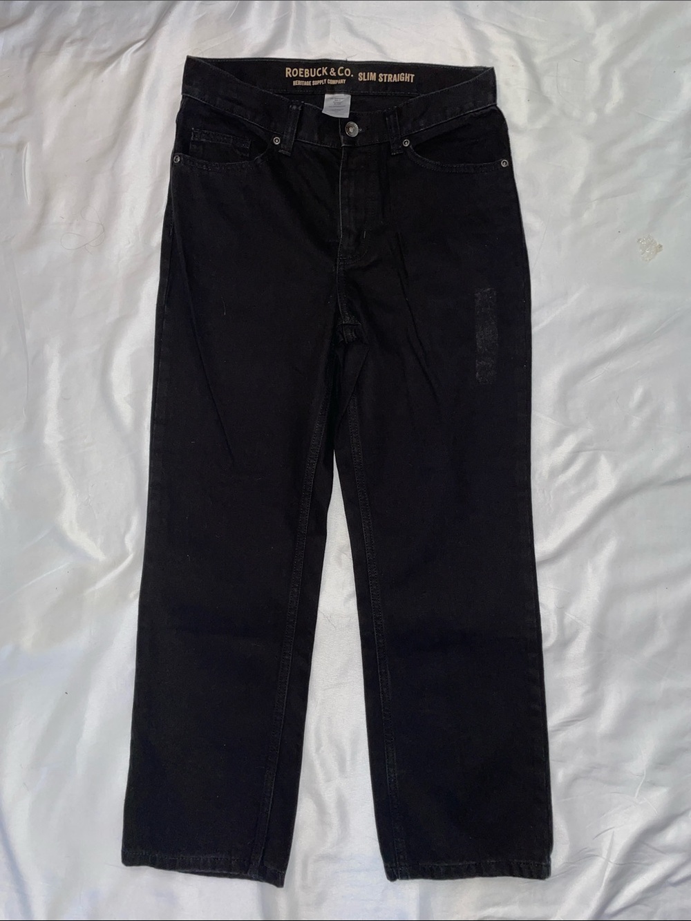 Roebuck & Co. Slim Straight Black Jeans Kids